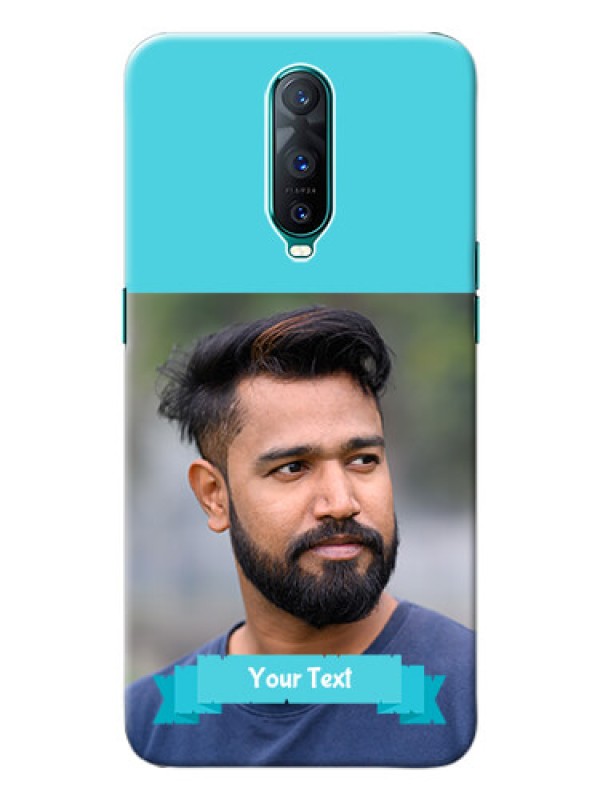 Custom Oppo R17 Pro Personalized Mobile Covers: Simple Blue Color Design