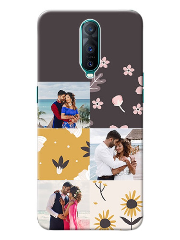Custom Oppo R17 Pro phone cases online: 3 Images with Floral Design
