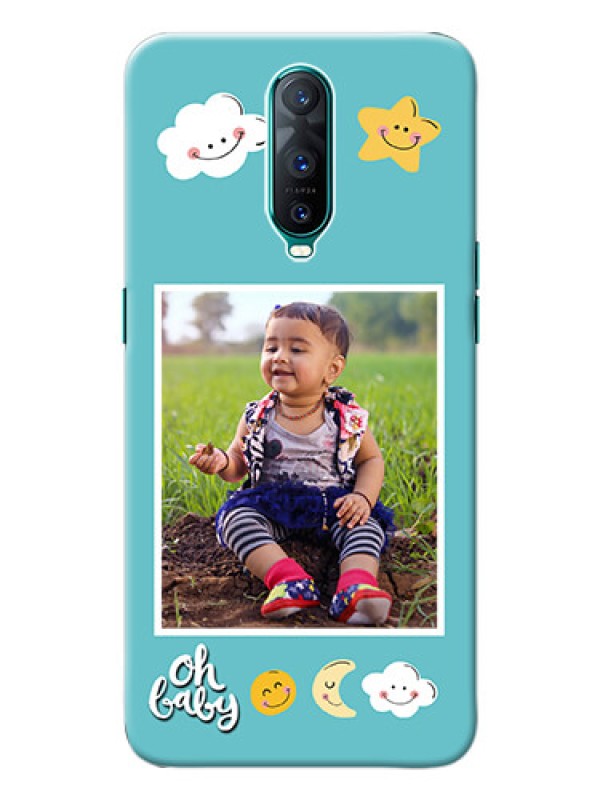 Custom Oppo R17 Pro Personalised Phone Cases: Smiley Kids Stars Design