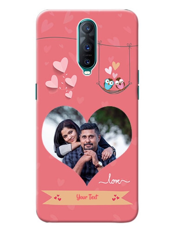 Custom Oppo R17 Pro custom phone covers: Peach Color Love Design 