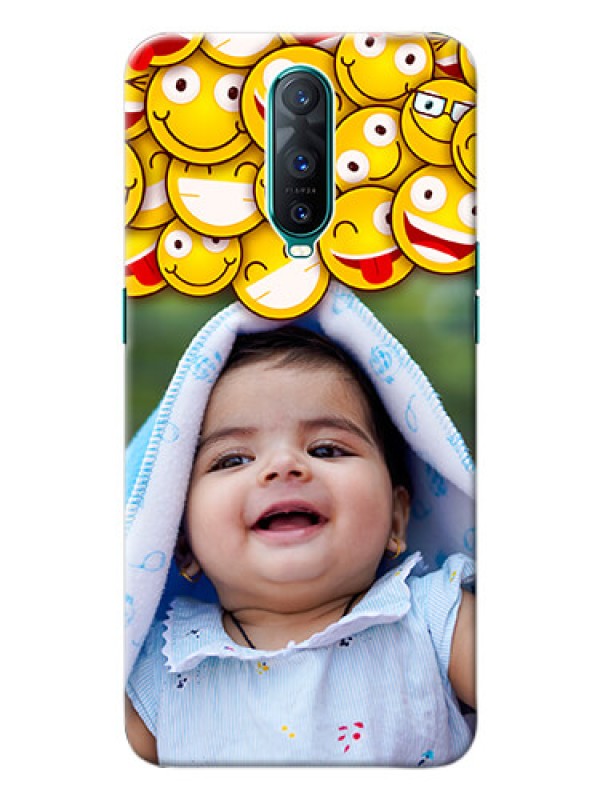Custom Oppo R17 Pro Custom Phone Cases with Smiley Emoji Design