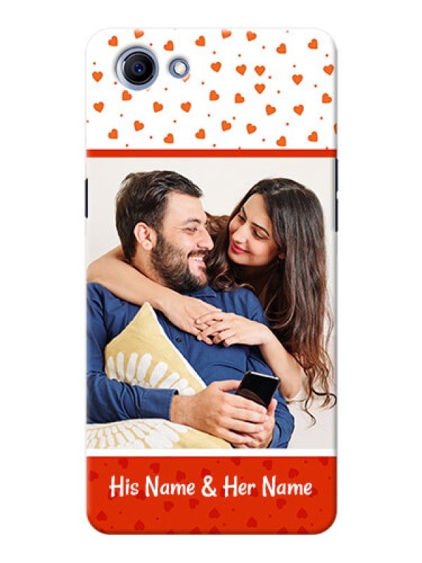 Custom Oppo Realme 1 Orange Love Symbol Mobile Cover Design