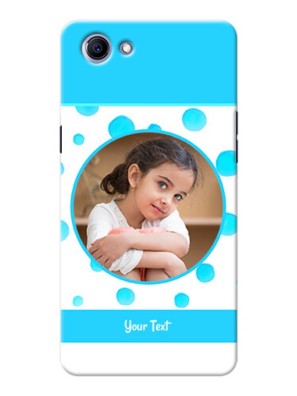 Custom Oppo Realme 1 Blue Bubbles Pattern Mobile Cover Design