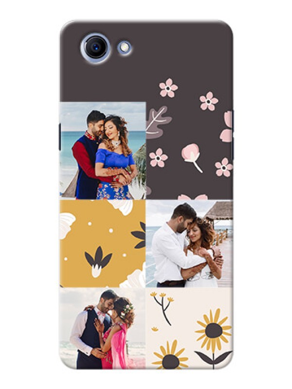 Custom Oppo Realme 1 3 image holder with florals Design
