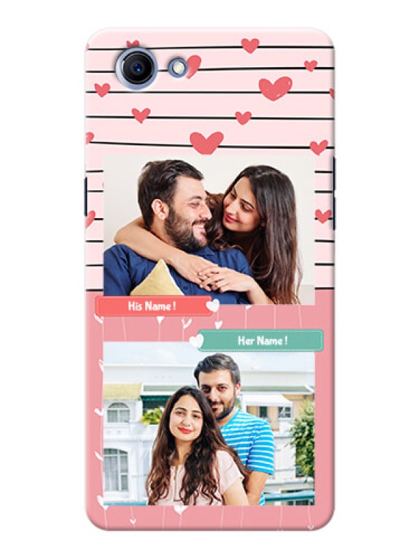 Custom Oppo Realme 1 2 image holder with hearts Design