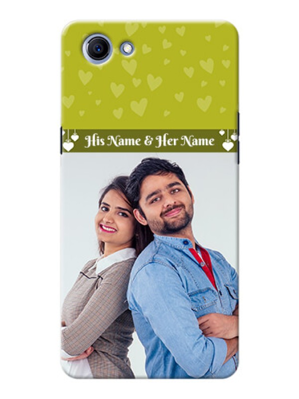 Custom Oppo Realme 1 you and me design with hanging hearts Design
