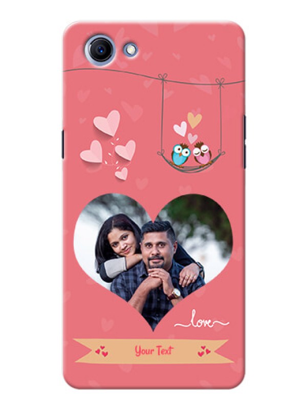 Custom Oppo Realme 1 heart frame with love birds Design