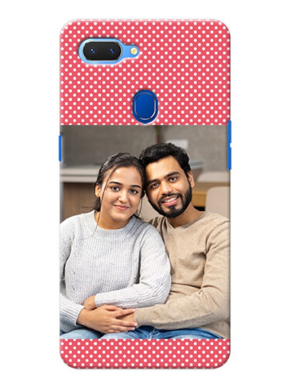 Custom Realme 2 Custom Mobile Case with White Dotted Design