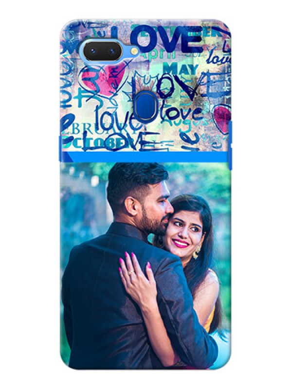 Custom Realme 2 Mobile Covers Online: Colorful Love Design