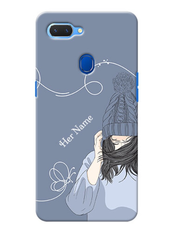 Custom Realme 2 Custom Mobile Case with Girl in winter outfit Design