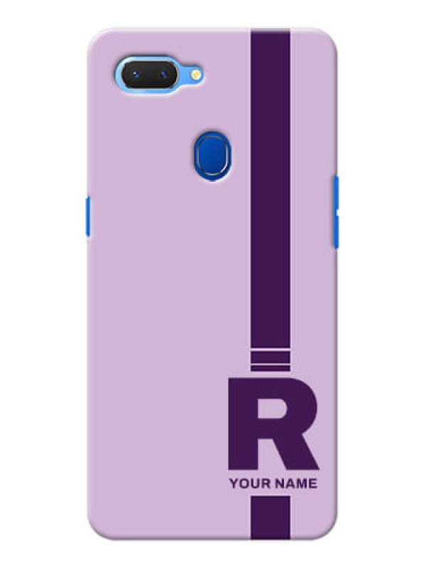 Custom Realme 2 Custom Phone Covers: Simple dual tone stripe with name Design