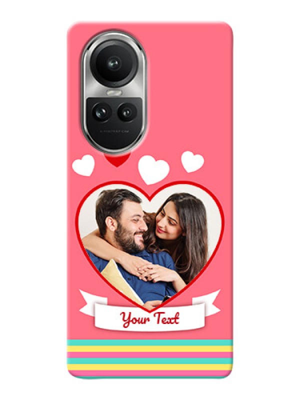Custom Reno 10 5G Personalised mobile covers: Love Doodle Design