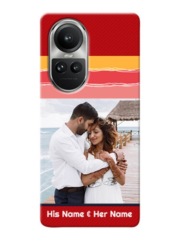 Custom Reno 10 5G custom mobile phone covers: Colorful Case Design