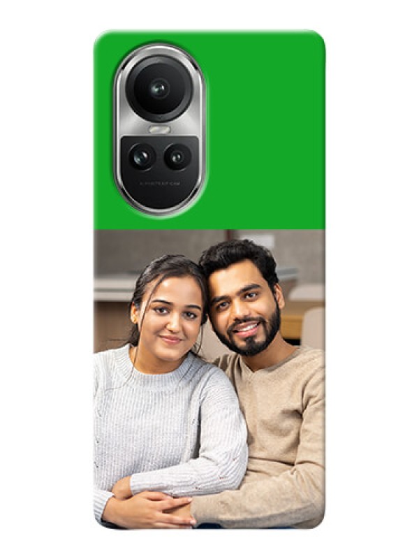 Custom Reno 10 5G Personalised mobile covers: Green Pattern Design