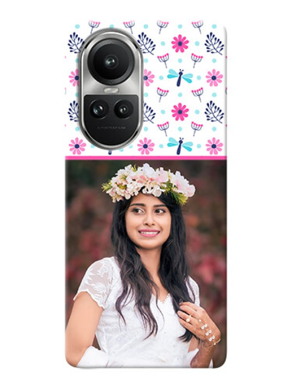 Custom Reno 10 5G Mobile Covers: Colorful Flower Design