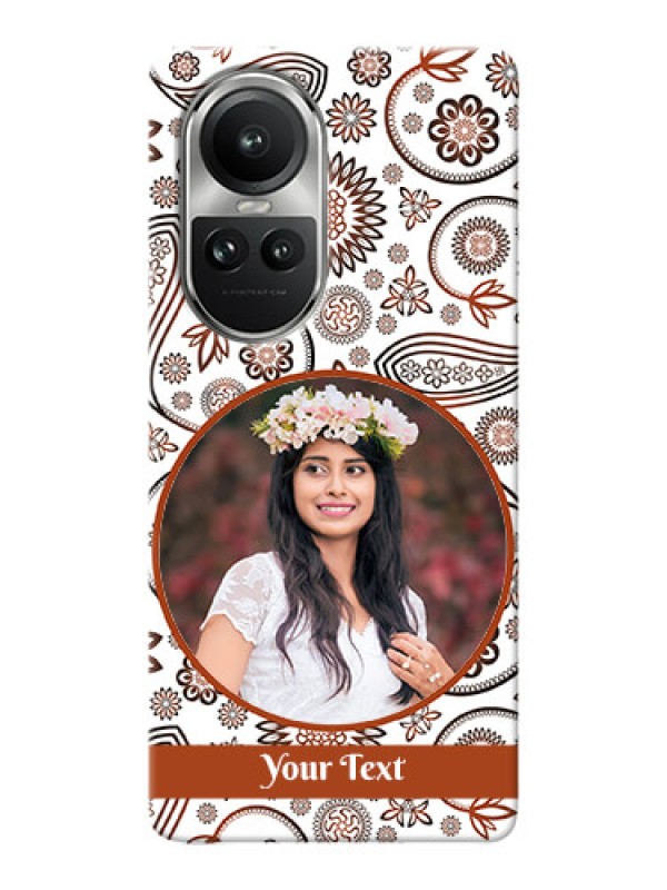 Custom Reno 10 5G phone cases online: Abstract Floral Design