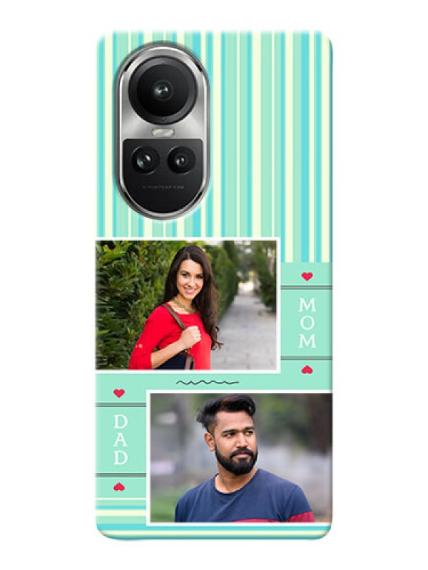 Custom Reno 10 5G custom mobile phone covers: Mom & Dad Pic Design