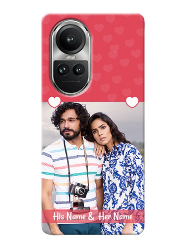 Custom Reno 10 5G Mobile Cases: Simple Love Design