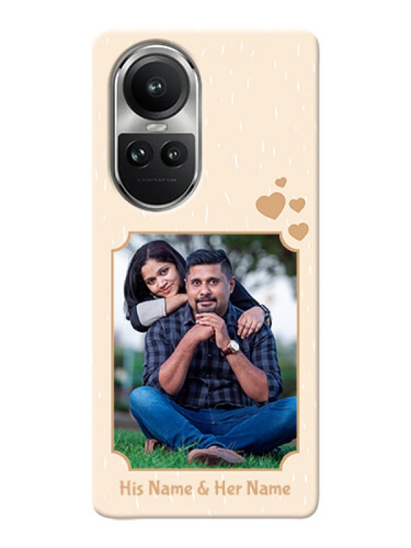 Custom Reno 10 5G mobile phone cases with confetti love design