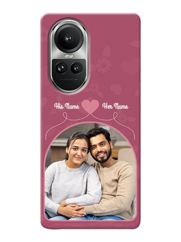 Custom Reno 10 5G mobile phone covers: Love Floral Design