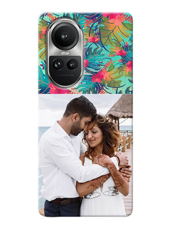 Custom Reno 10 5G Personalized Phone Cases: Watercolor Floral Design