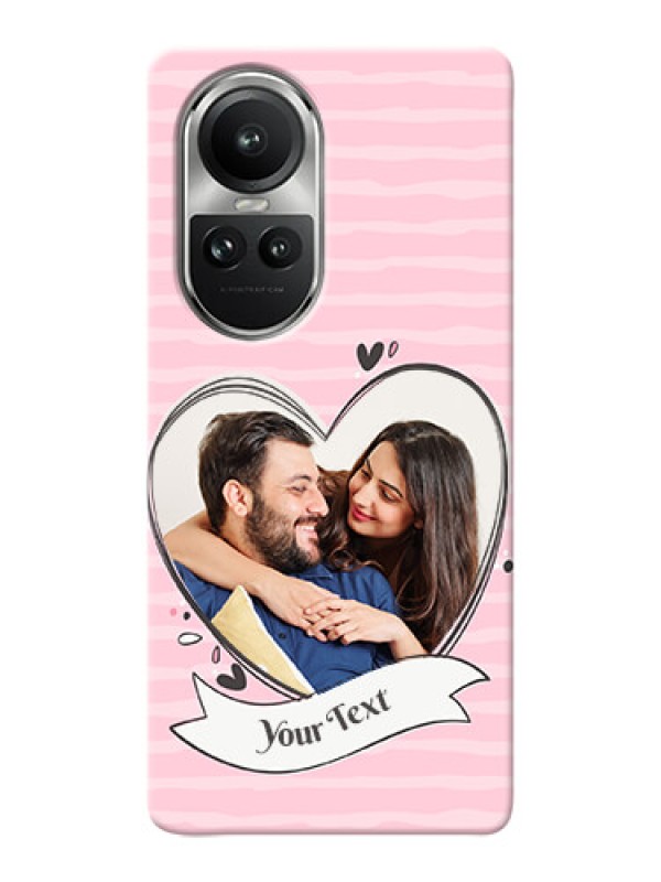Custom Reno 10 5G custom mobile phone covers: Vintage Heart Design
