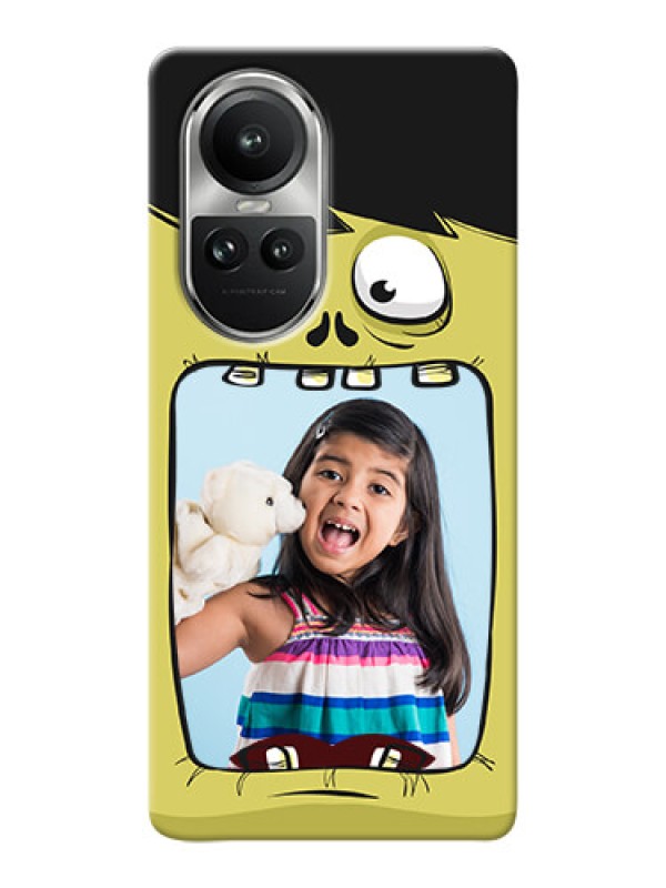 Custom Reno 10 5G Mobile Covers: Cartoon monster back case Design
