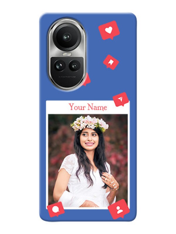 Custom Reno 10 5G Custom Phone Case with Like Share And Comment Design