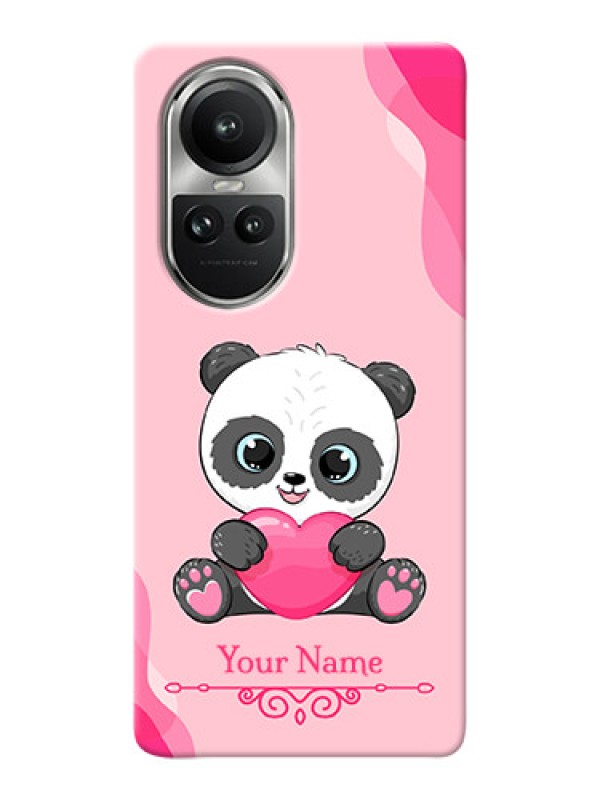 Custom Reno 10 5G Custom Mobile Case with Cute Panda Design