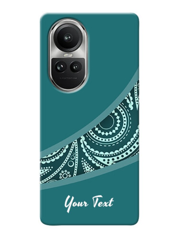 Custom Reno 10 5G Photo Printing on Case with semi visible floral Design