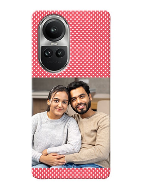 Custom Reno 10 Pro 5G Custom Mobile Case with White Dotted Design