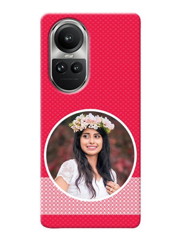 Custom Reno 10 Pro 5G Mobile Covers Online: Pink Pattern Design