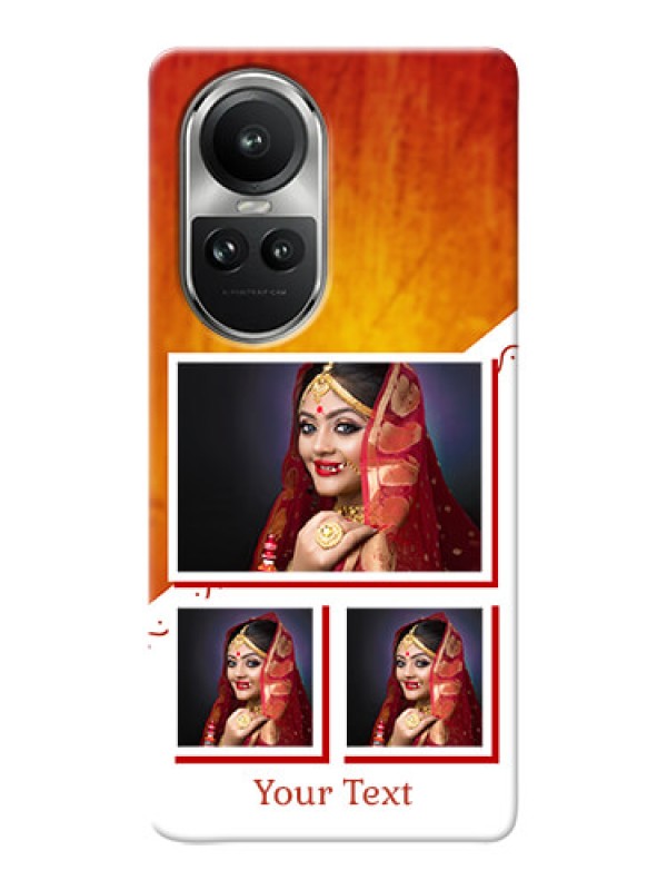 Custom Reno 10 Pro 5G Personalised Phone Cases: Wedding Memories Design