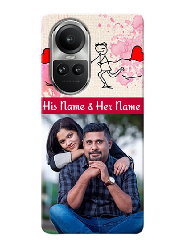 Custom Reno 10 Pro 5G phone back covers: You and Me Case Design