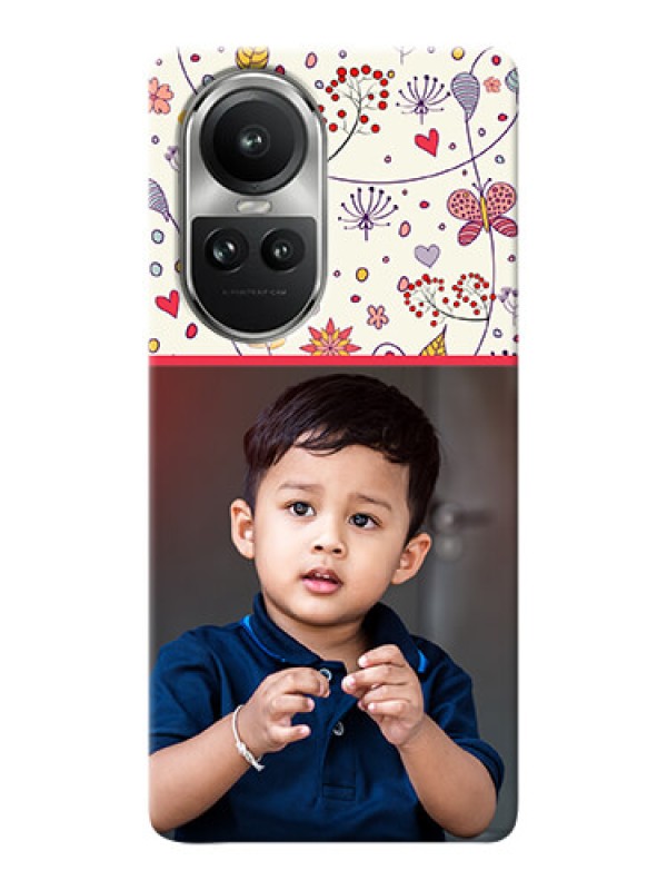 Custom Reno 10 Pro 5G phone back covers: Premium Floral Design