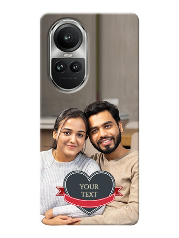 Custom Reno 10 Pro 5G mobile back covers online: Just Married Couple Design