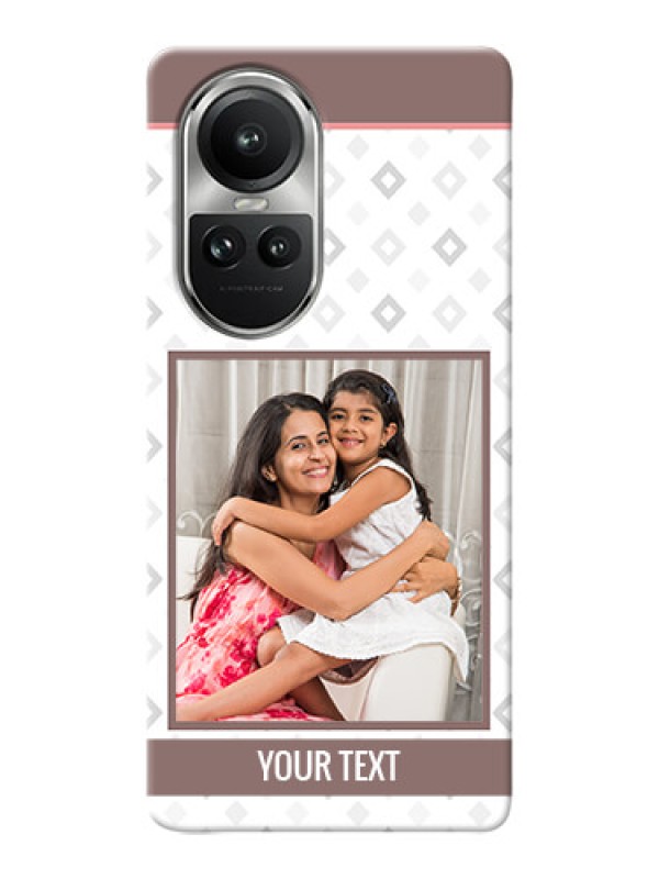 Custom Reno 10 Pro 5G custom back covers: Simple Diamond Design