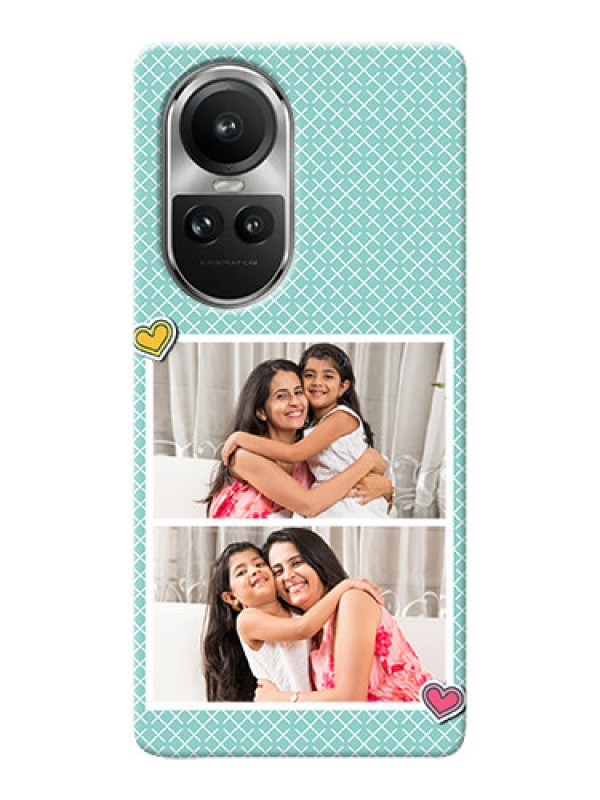 Custom Reno 10 Pro 5G Custom Phone Cases: 2 Image Holder with Pattern Design