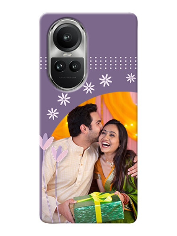 Custom Reno 10 Pro 5G Phone covers for girls: lavender flowers design