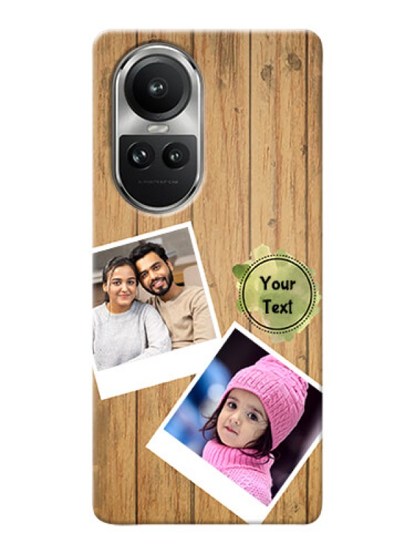 Custom Reno 10 Pro 5G Custom Mobile Phone Covers: Wooden Texture Design