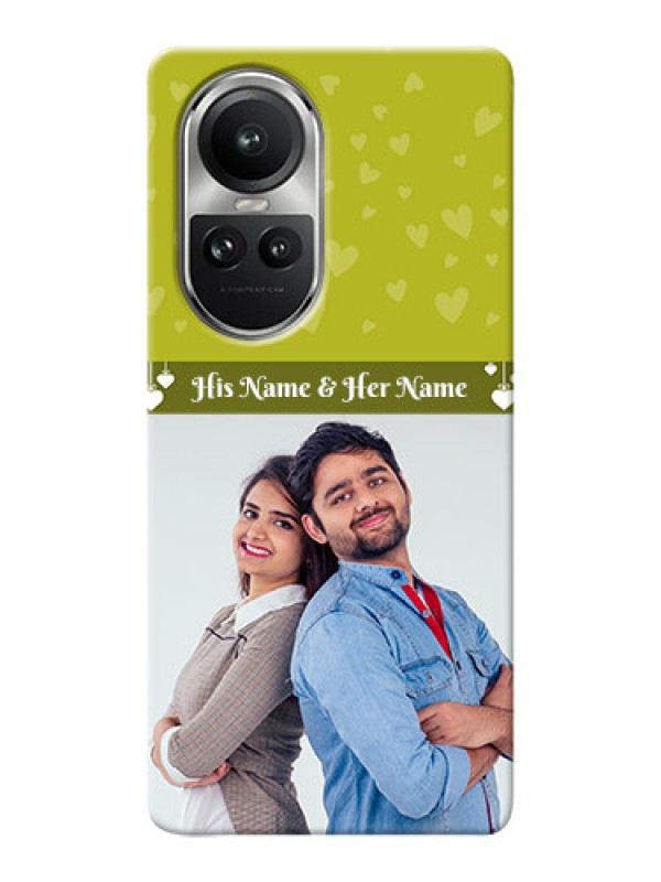 Custom Reno 10 Pro 5G custom mobile covers: You & Me Heart Design