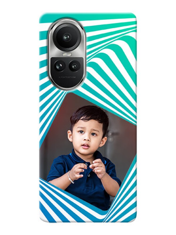 Custom Reno 10 Pro 5G Personalised Mobile Covers: Abstract Spiral Design