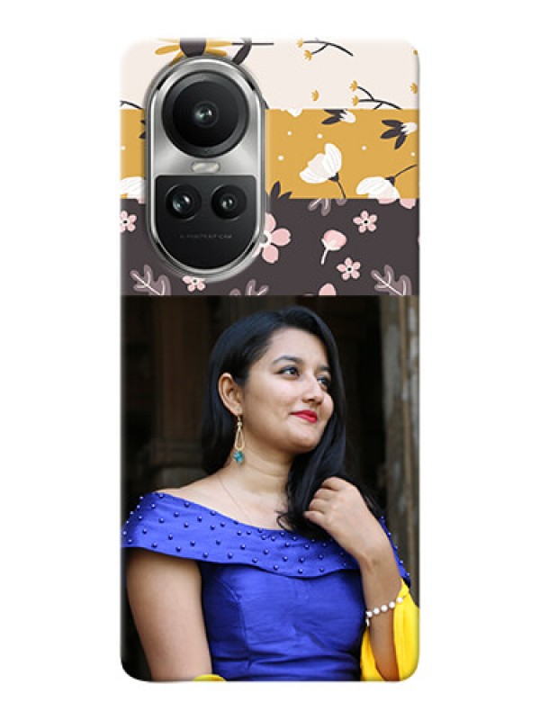 Custom Reno 10 Pro 5G mobile cases online: Stylish Floral Design