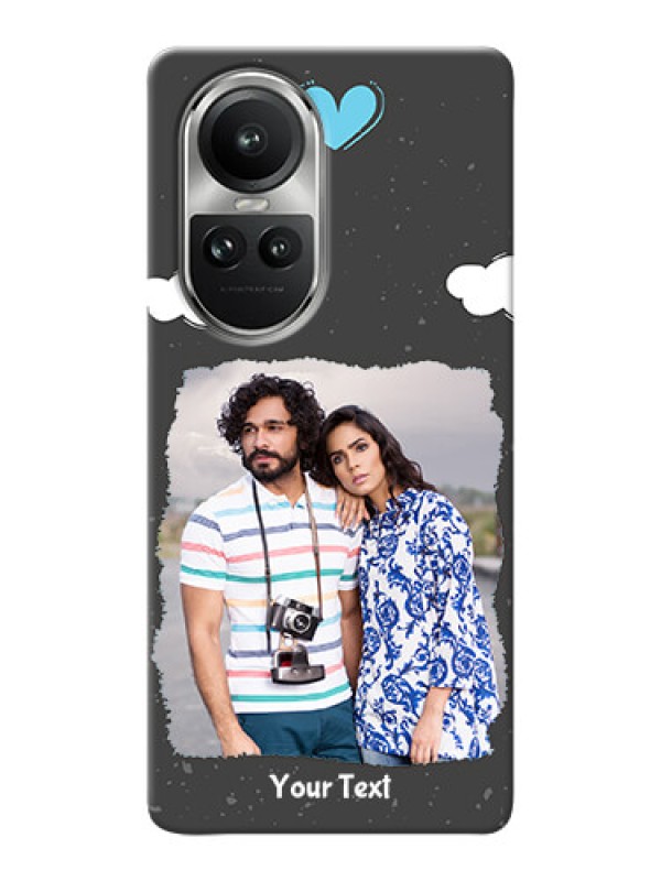 Custom Reno 10 Pro 5G Mobile Back Covers: splashes with love doodles Design