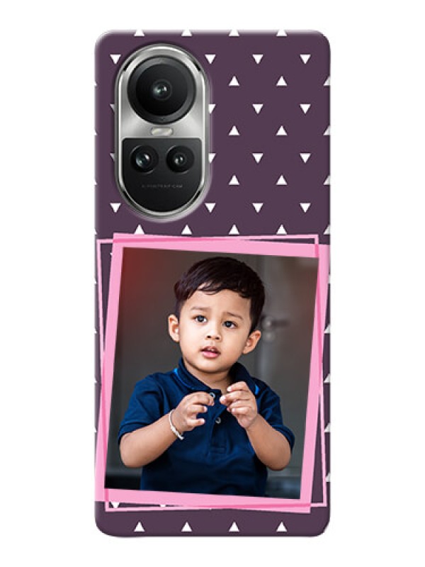 Custom Reno 10 Pro 5G Phone Cases: Triangle Pattern Dotted Design