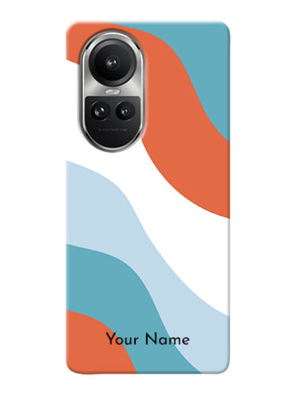 Custom Reno 10 Pro 5G Custom Mobile Case with coloured Waves Design