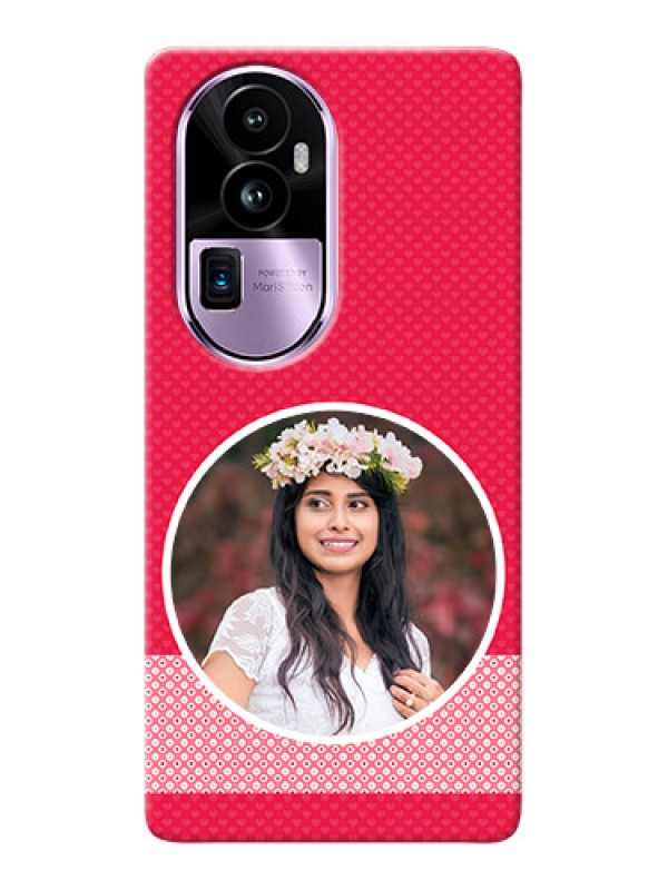 Custom Reno 10 Pro Plus 5G Mobile Covers Online: Pink Pattern Design