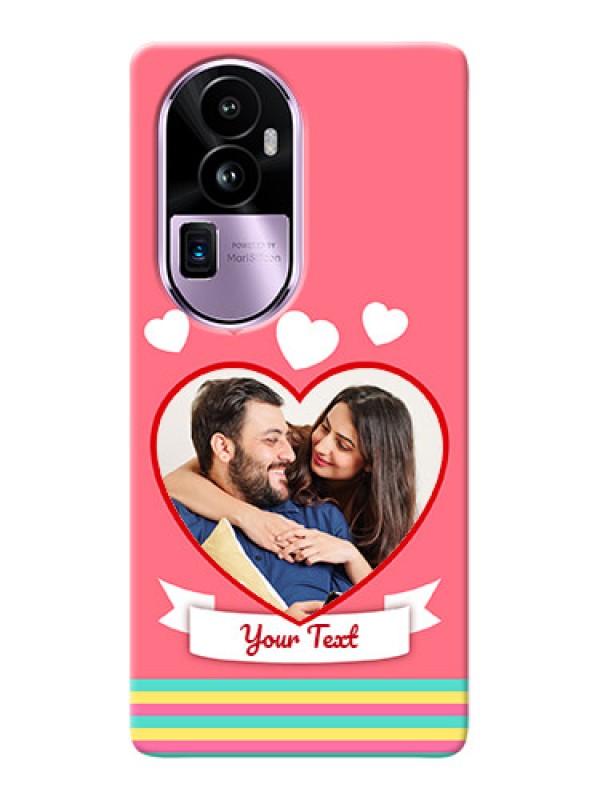 Custom Reno 10 Pro Plus 5G Personalised mobile covers: Love Doodle Design