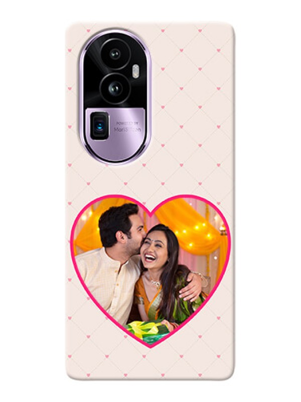 Custom Reno 10 Pro Plus 5G Personalized Mobile Covers: Heart Shape Design