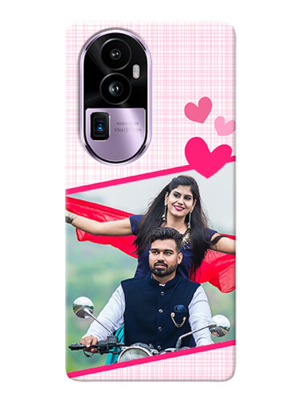 Custom Reno 10 Pro Plus 5G Personalised Phone Cases: Love Shape Heart Design